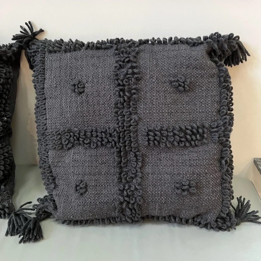 West Elm x Commune Temoayan Pillow Cover, Iron Gate, 24